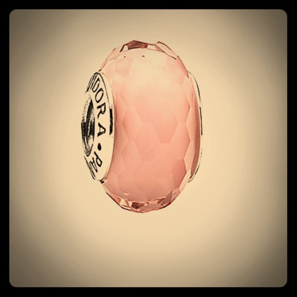 Pandora Pink Faceted Murano Bead Charm